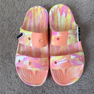 CROCS Multicolored Slide Sandal